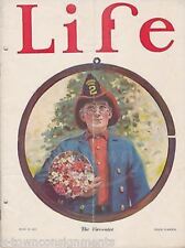 Firemen Memorial Anderson Cover Art Graphic Illustrated Life Magazine 1923