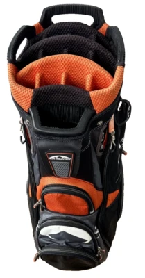 Carro de golf Sun Mountain C-130 14 vías bolsa naranja/negro EXCELENTE ESTADO diez cremalleras Foto 1 de 4