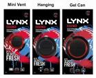 Set of 3 Lynx ESSENCE 3D Car Air Freshener Scent GIFT IDEA cedarwood blackpepper