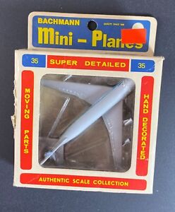 Vintage Bachmann Mini Planes 35 Boeing 747 Pan Am Airliner & Box
