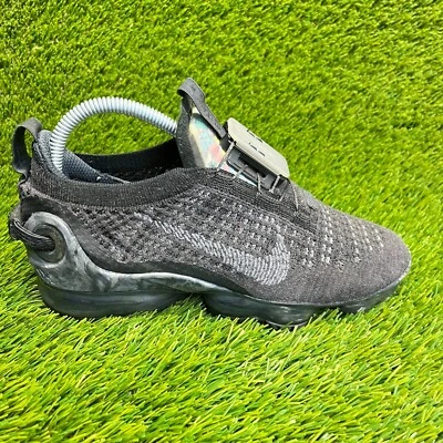 Nike Air VaporMax 2020 Flyknit Mujer Talla 7 Negro Gris Zapatos para Correr Tenis Foto 1 de 4
