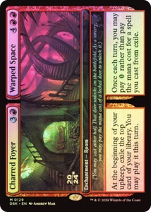 MTG FOIL vestíbulo carbonizado espacio deformado prelanzamiento Duskmourn House of Horror - - Imagen 1 de 1