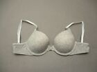 34A Victorias Secret Women Gray Underwire Padded Convertible Demi T-Shirt Bra 3H