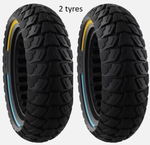 2 Tyres - half new price! 10 Inch 10x3.0 Puncture Proof Solid Tyres x 2 - Picture 1 of 3