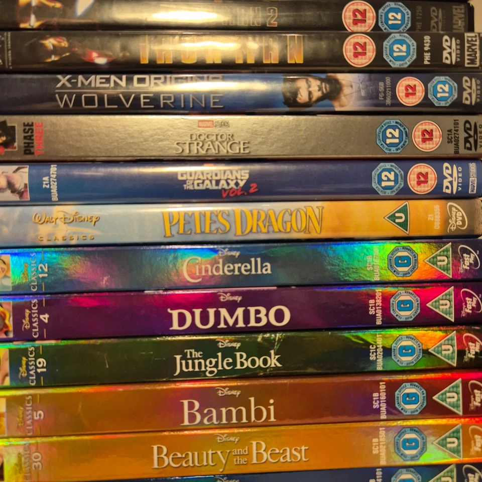 Disney & Marvel  DVD Films Movies DVD's Blu-Rays Choose Build Your Own Bundle - Image 1 of 1