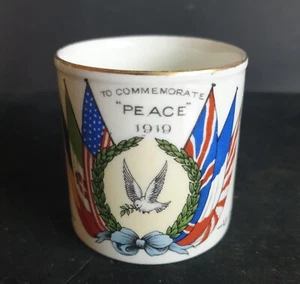 WW1 British Victory Mug from the Welsh Mining Village of Glyncorrwg 1914-1919 - Picture 1 of 11