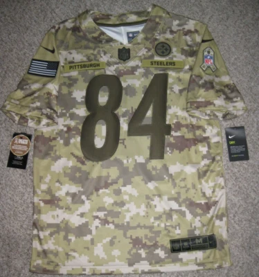 Мужская футболка Antonio Brown Pittsburgh Steelers Salute To Service Nike ограниченное издание - Изображение 1 из 4
