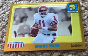 All American FB 2005 retirado Andre Ware cromo dorado SN/555 Heisman '89 como nuevo #77 - Imagen 1 de 2