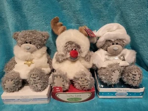Me To You Tatty teddy Christmas Bears bundle 3 New Bears in original Boxes - Picture 1 of 7