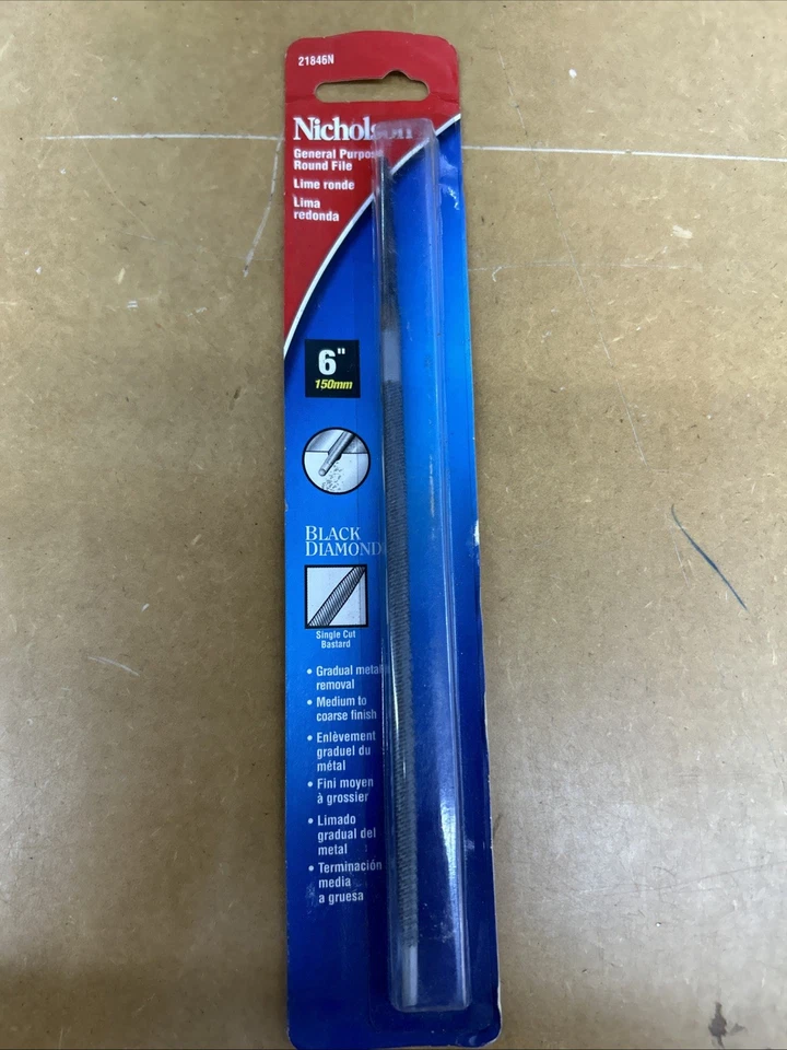 Nicholson 21846N 6 Bastard Cut Round File