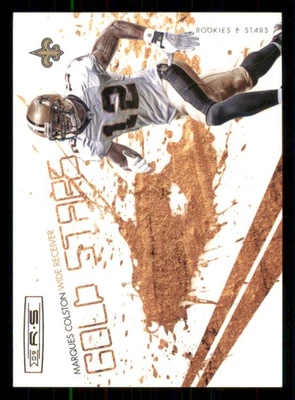 2009 Donruss Rookies and Stars Gold Stars Gold #8 Marques Colston /500 - Image 1 of 2