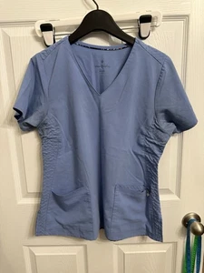 Vera Bradley Top Exfoliante Azul Manga Corta Talla Mediana Uniforme Médico - Imagen 1 de 5