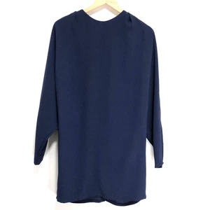 Vestido Reiss Cedro Ala de Murciélago Reino Unido 10 Azul Marino Corto Mini Vestido 100% Viscosa - Imagen 1 de 23