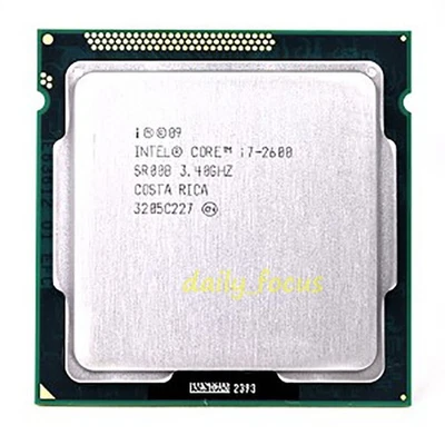 Intel Core i7-2600 3.4 GHz LGA1155 4 cores 8 threads SR00B CPU Processor 8 MB - Image 1 of 4