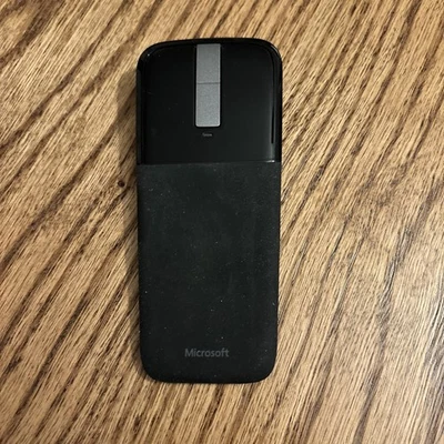 Microsoft Arc Touch Mouse Black  Model 1428 TESTED (No Dongle) - Image 1 of 3