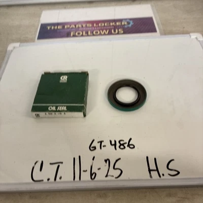 (1) NOS CR Seals (SKF) 15141  Single Lip Grease Seal, Wheel Seal, Made In USA - Image 1 of 4