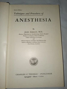 Medical, Techniques and Procedures for Anesthesia Dept Pharmocology Toronto 1956 - Picture 1 of 15