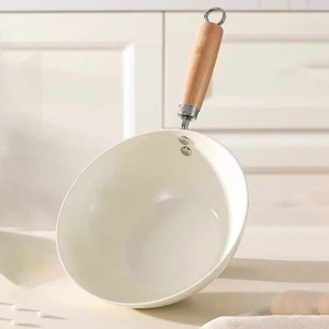 with Lid Frying Pan Wok 20/24cm Ceramic Cooking Pot Gas Induction Cooker - Picture 1 of 10