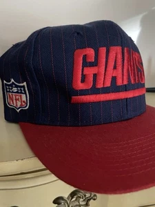 Vintage Pin Striped NY Giants Hat. Mint Condition Never Worn - Picture 1 of 5