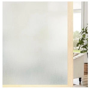 2 Lot Coavas Frosted White Glass Window Privacy UV Film Home Office 17.7 x 78.7 - Picture 1 of 9