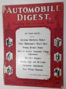 1930 AUTOMOBILE DIGEST Mag.~Murray TIRE STORE/Rubber Co.~ST. CHARLES, MO. Garage - Imagen 1 de 9