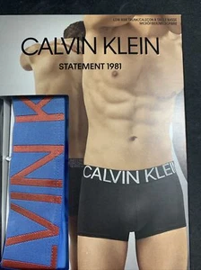$$$Calvin KLEIN MEN's (X-LARGE) STATEMENT 1981 - LOW RISE TRUNKS 1702-431 - Picture 1 of 7