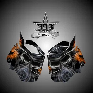 SKI-DOO REV XM SUMMIT SNOWMOBILE SLED SIDE PANEL GRAPHICS WRAP TOXIC ORANGE - Bild 1 von 1