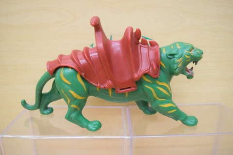 Battlecat Battle Cat MOTU Vintage He-Man With Saddle Shows Wear Cover