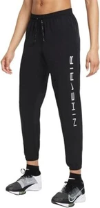 NIKE AIR LEGGINGS DRI FIT RUNNING  TROUSERS PANTS BLACK DD4145-010 XS / 6 - Picture 1 of 6