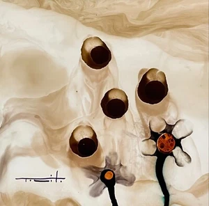 Tonito Original Painting.ENERGY for Nomads.Mysterious people.Amusing witty art - Picture 1 of 2