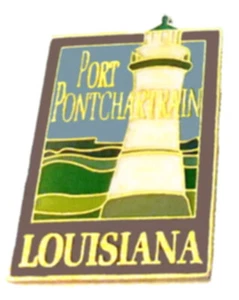 PINS FARO PUERTO PONTCHARTRAIN LUZ, LA VINTAGE FARO PINS de coleccionista - Imagen 1 de 4