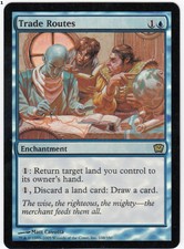 Trade Routes - Ninth Edition Light Play Foil Magic mtg LP