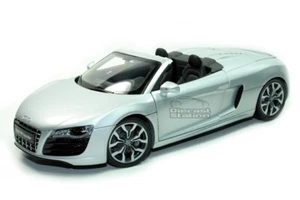 AUDI R8 SPYDER MODELO DE COCHE FUNDIDO A PRESIÓN 1/18 PLATA POR KYOSHO 09217S - Imagen 1 de 11