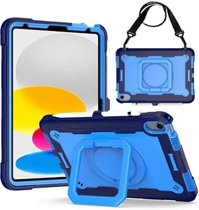 For iPad (A16) 11th Gen 11 Inch (2025) Case Shockproof Rugged Cover 360 Rotating - Picture 1 of 43
