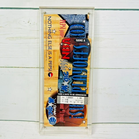 Orlando Magic  1996ticket NBA Playoffs Game VIP Commemorative Ticket (with stub) Cover