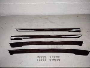 BMW E38 7-Series 740i Interior Door Wood Trim Blades Set 1995-2001 - Picture 1 of 14