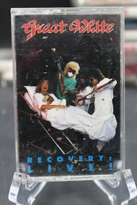 GREAT WHITE RECOVERY: LIVE! Cassette Tape OG 1987 Hard Rock Rare - Picture 1 of 3