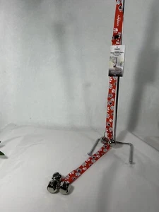 Campana Advance Pet Potty Train para perro, roja con estampado de pata - Imagen 1 de 6