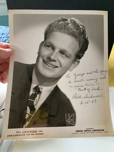 Bill Lockwood Donahue Orchestra Signed Autographed Photo Personalized *Divine - Picture 1 of 8