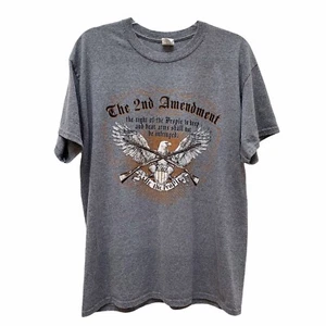2nd Amendment Right Arms T-Shirt Eagle Guns NRA USA Republican Trump Rally - Bild 1 von 12