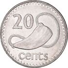 Fidji | pièce de 20 cents | Elizabeth II | tabou | cachalot | KM53a | 1990 - 2006