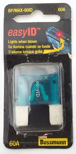 Bussmann MAX-60ID Easy ID 60 Amp 32 VDC Illuminating Maxi Fuse Lights When Blown - Picture 1 of 9