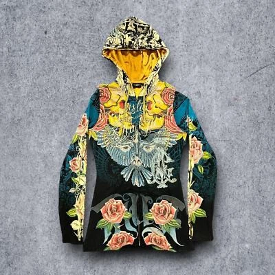 Christian Audigier 00’s Ed Hardy All Over Print Zip Up Jacket  - Image 1 of 4