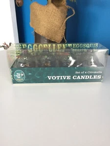 Big Green Egg Votive Candles Set Of 4 Citronella NIP - Picture 1 of 6