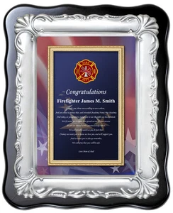 Fire Fighter Academy Graduation Plaque Fireman School Graduate Firefighter Gift - Picture 1 of 1