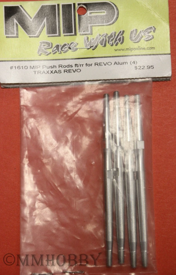 Varas de pressão Moore Ideal Products pés/RR para Traxxas Revo, alumínio (4) #MIP1610 - Imagem 1 de 1