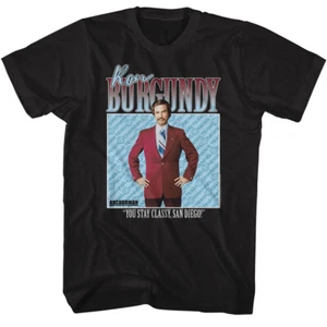 Anchorman Channel 4 News Ron Burgundy You Stay Classy San Diego Herren T-Shirt - Bild 1 von 3