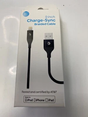 AT & T Charge - Sync Braided Cable  I phone - Image 1 of 2