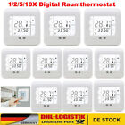 10X Thermostat Raumtemperaturregler LCD Digital Touchscreen Fußbodenheizung 16A