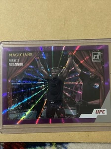 2022 Donruss UFC Francis Ngannou Magicians #7 Purple Laser #’ed/99 - Imagen 1 de 2